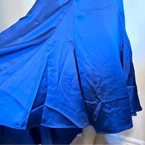 Max Studio blue satin skirt - Picture 8 of 10